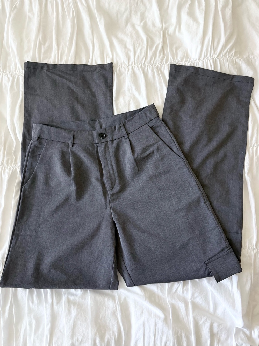 Classic Dark Gray Dress Pants - Straight Leg